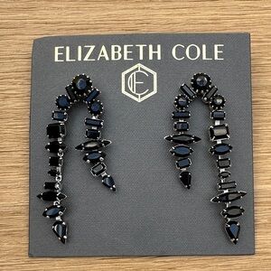 Elizabeth Cole Black and Silver Earrings